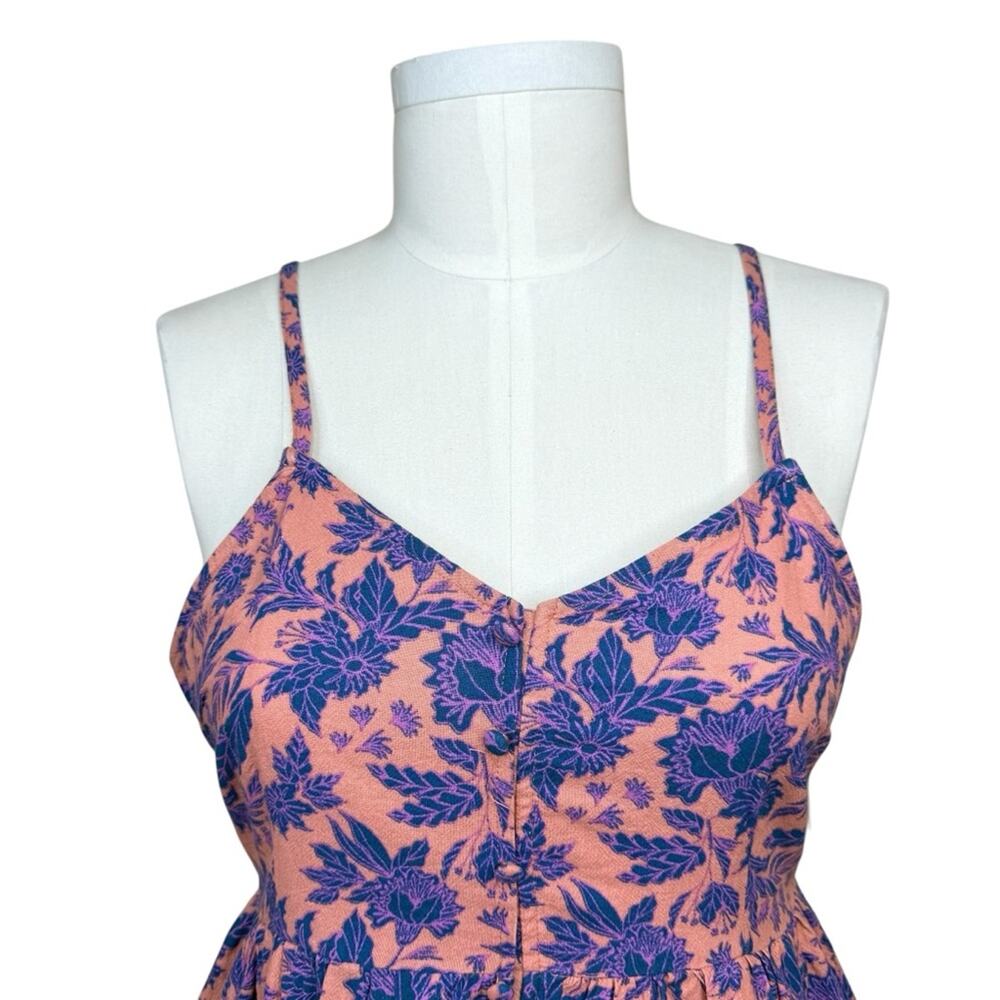 NWT Universal Thread Womens Sz M Sleeveless Floral Back Tie Midi Dress Vacation - Picture 9 of 16